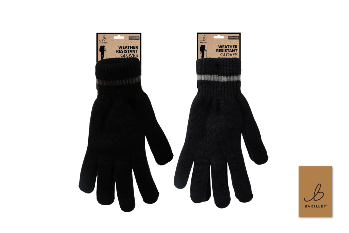 Mens Knitted Gloves, Brushed Lining