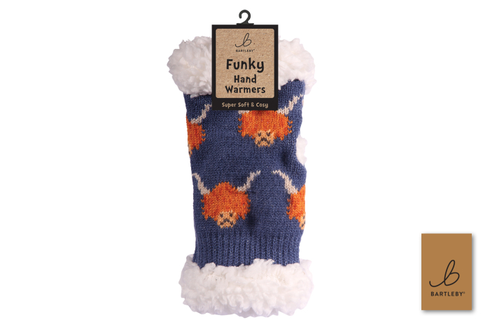Sherpa Wrist Warmer - Highland Cow