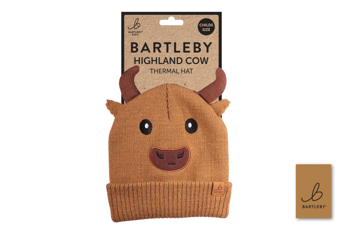 Childs Highland Cow Hat, Knitted