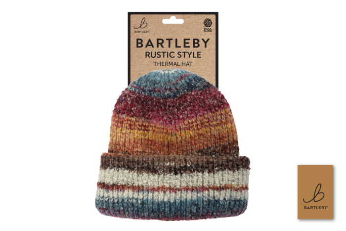 Unisex Knitted Hat, Rustic Style