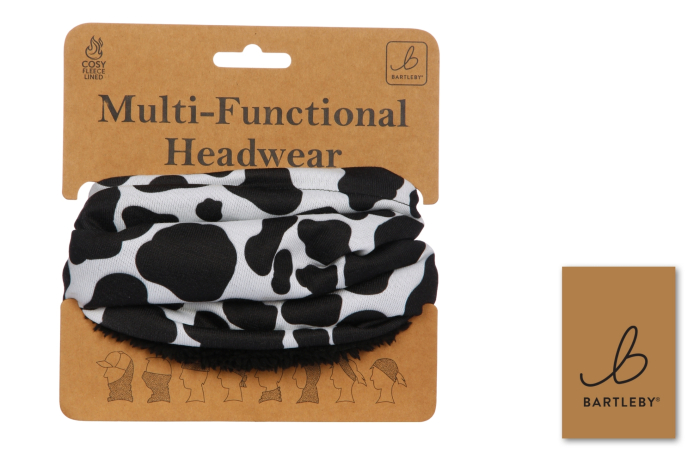 Funky Neck Warmer, Cow Print
