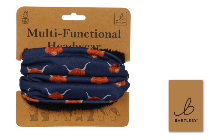 Funky Neck Warmer, Highland Cow
