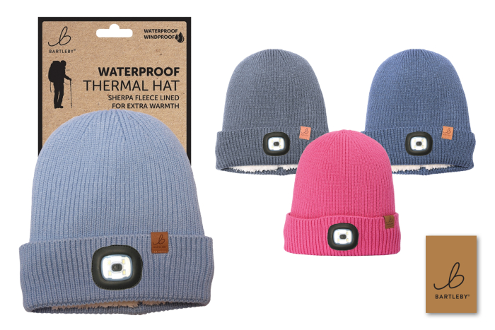 Childs Waterproof Hat with Light