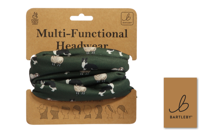 Funky Neck Warmer, Sheep & Sheepdog