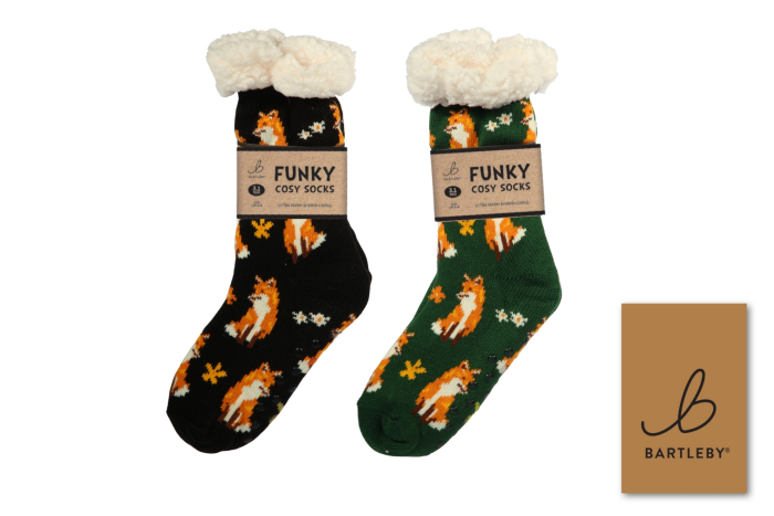 Ladies Sherpa Socks - Cunning Fox