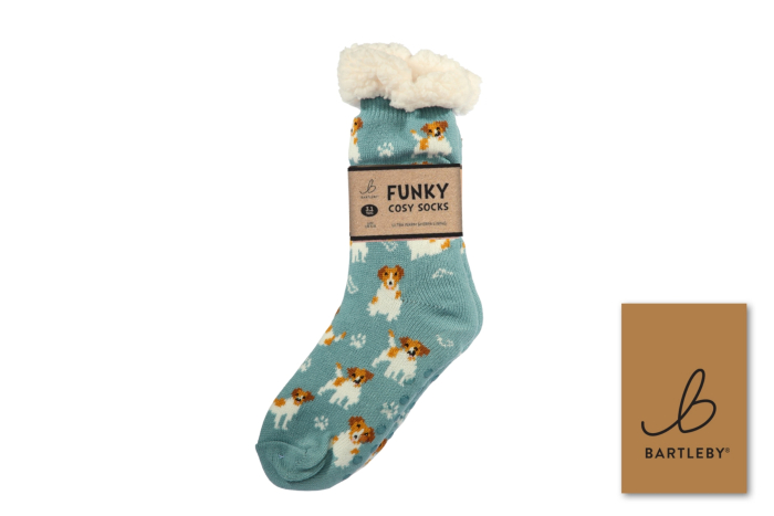 Ladies Sherpa Socks - Jack Russell