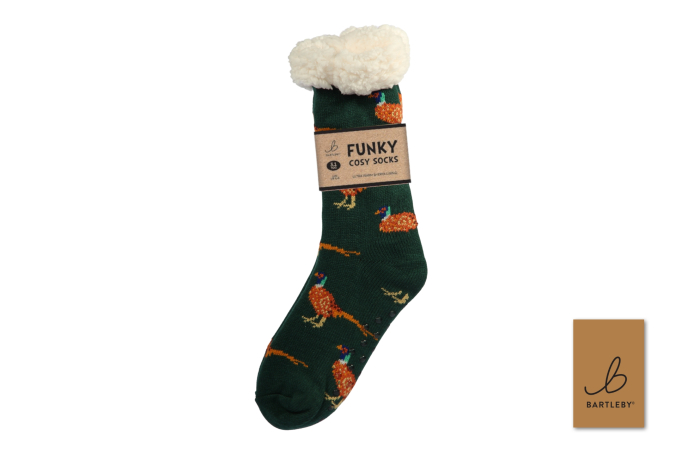 Mens Sherpa Socks - Golden Pheasant