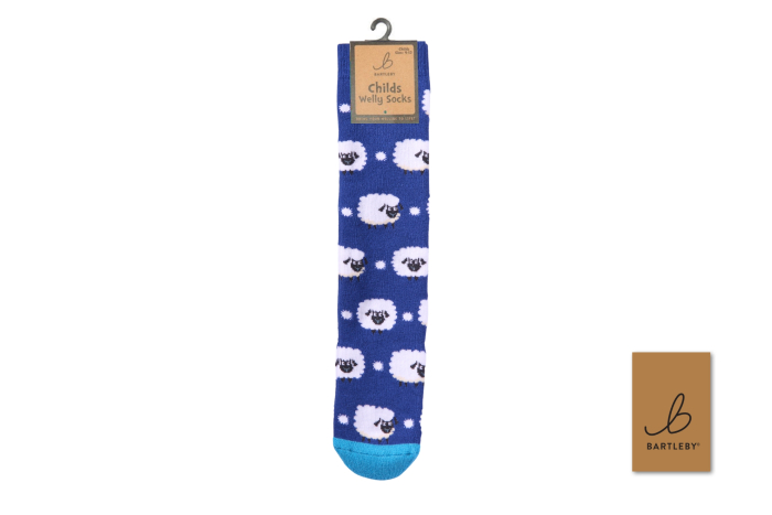 Childs Welly Socks - Cute Sheep