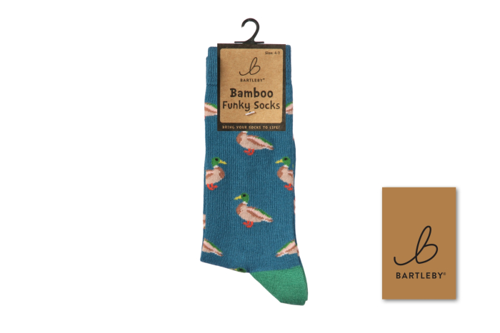 Ladies Funky Bamboo Socks - Country Mallard