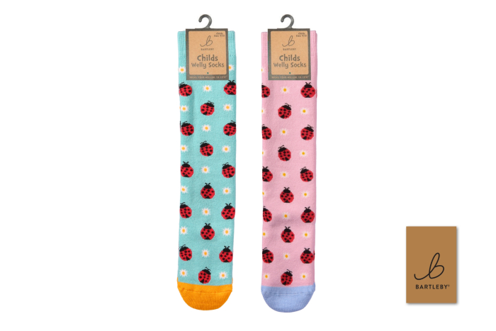 Childs Welly Socks - Cute Ladybird