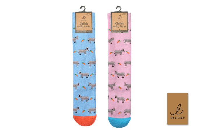Childs Welly Socks - Cute Donkey