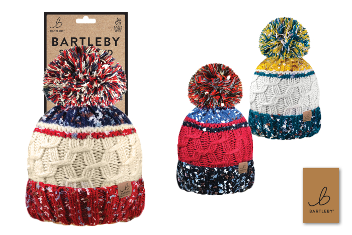 Sherpa Lined Unisex Bobble Hat