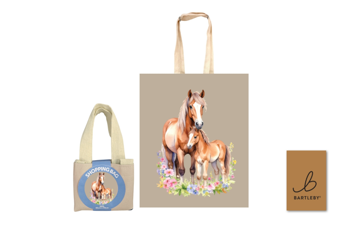 Shopper Bag - Cute Horse And Foal