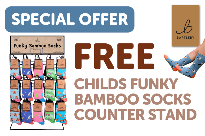 ☆ CHILDS BAMBOO SOCK COUNTER STAND DEAL ☆