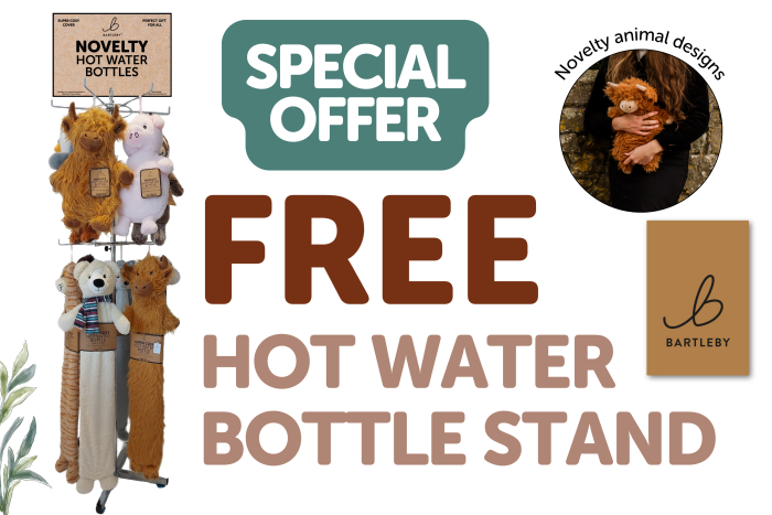 ☆ NOVELTY HOT WATER BOTTLES STAND DEAL ☆