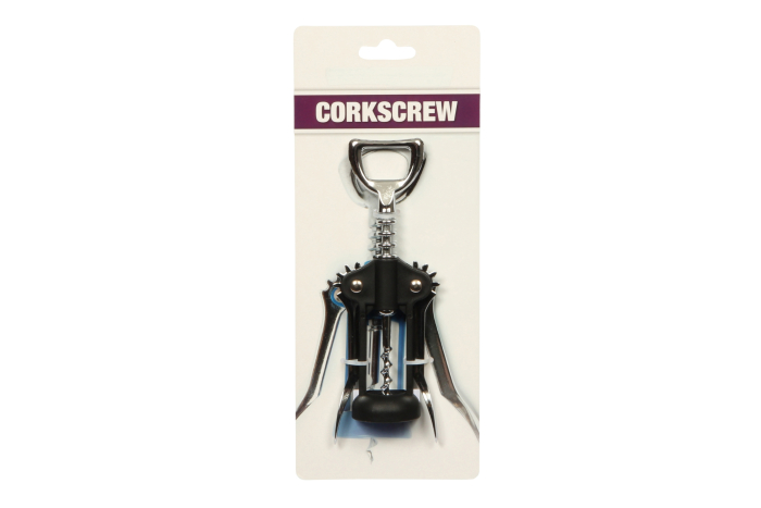 2 Handle Corkscrew, Carded