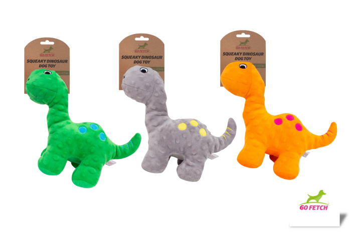Dog Toy- Soft Squeaky Dinosaur
