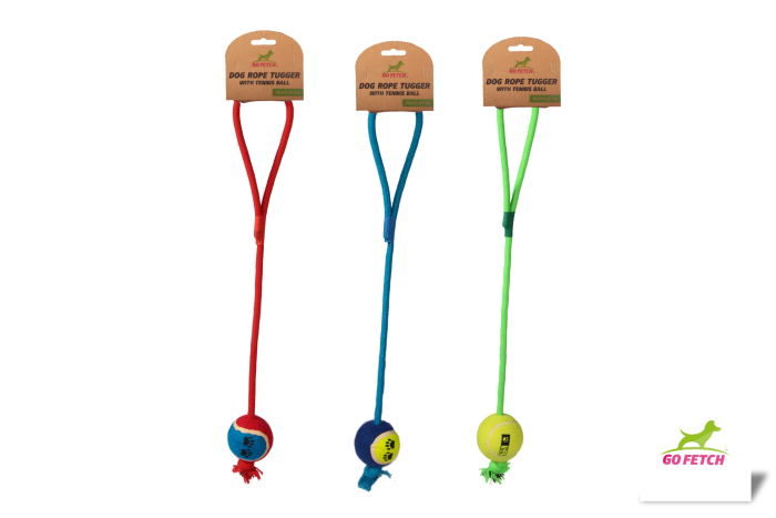 Dog Tennis Ball on Rope