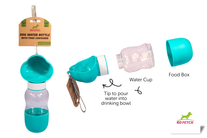 Dog 2 in 1 Travel Bottle