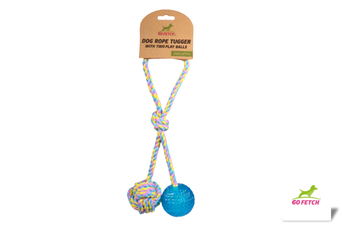 Dog Rope Ball Tugger