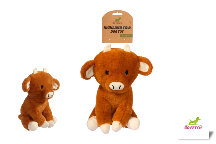 Dog Toy - Soft Highland Cow, Large