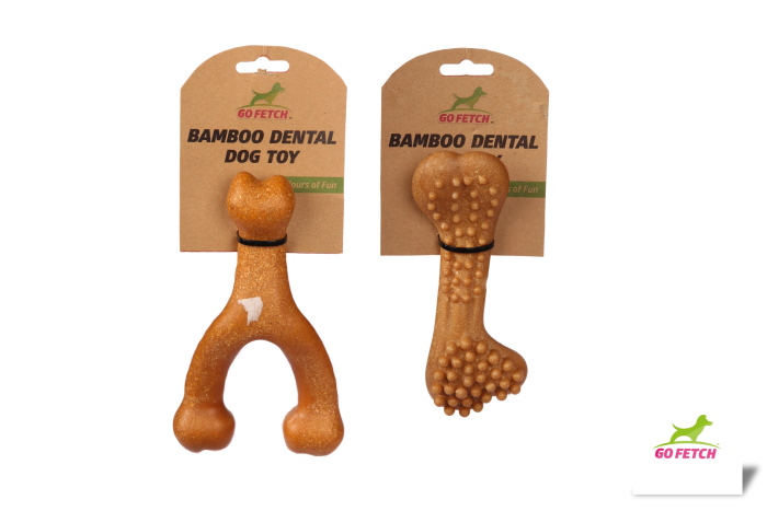 Bamboo Dental Dog Toy, Carded