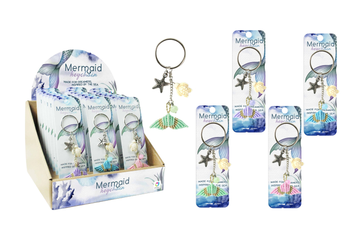 Mermaid Keyring, In Display