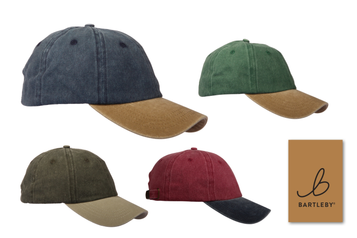 Adult Washed Baseball Cap, Two Tone Contrast