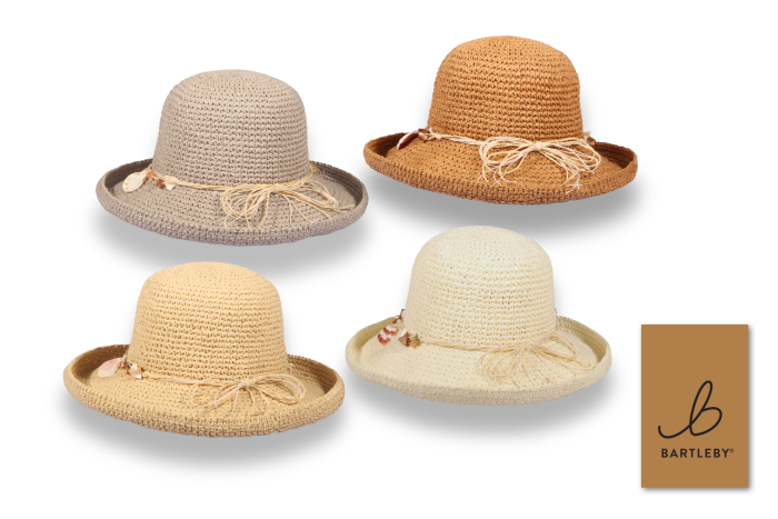 Ladies Crochet Hat, Shell Band