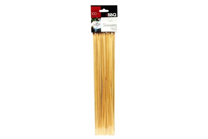100 BBQ Bamboo Skewers