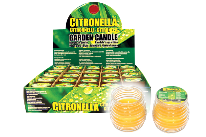 Citronella Candle In Jar, In Display