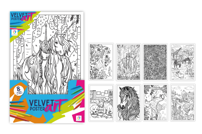 Velvet Art, 8 Assorted