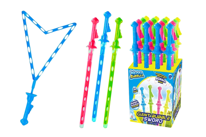 Giant Bubble Sword, In Display