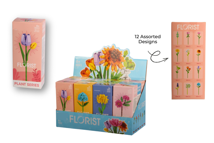 Flowers Block Set, In Display