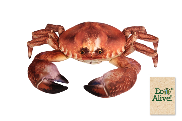 Large Soft Crab, Life-like Design - Eco Alive™
