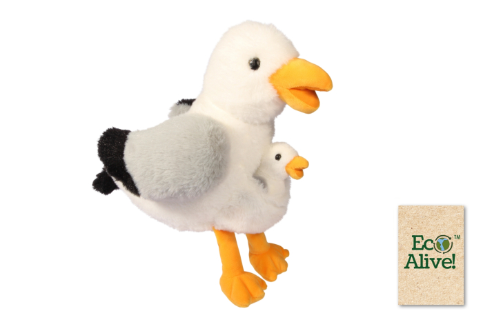 Soft Seagull With Baby -  Eco Alive™