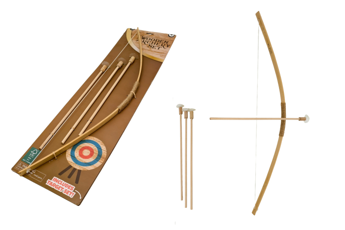 Wooden Bow & Arrow Set