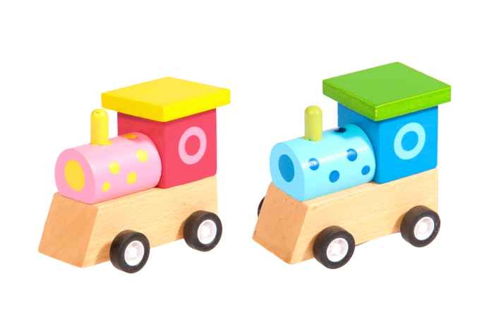 Wooden Train - Pull Back, In Display