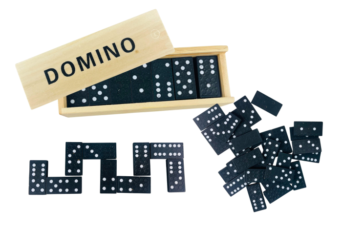 Wooden Dominoes, In Display