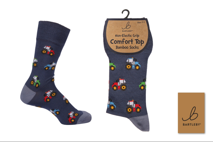Mens Bamboo Comfort Top Socks - Modern Tractor