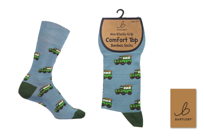 Mens Bamboo Comfort Top Socks - 4x4 Vehicle