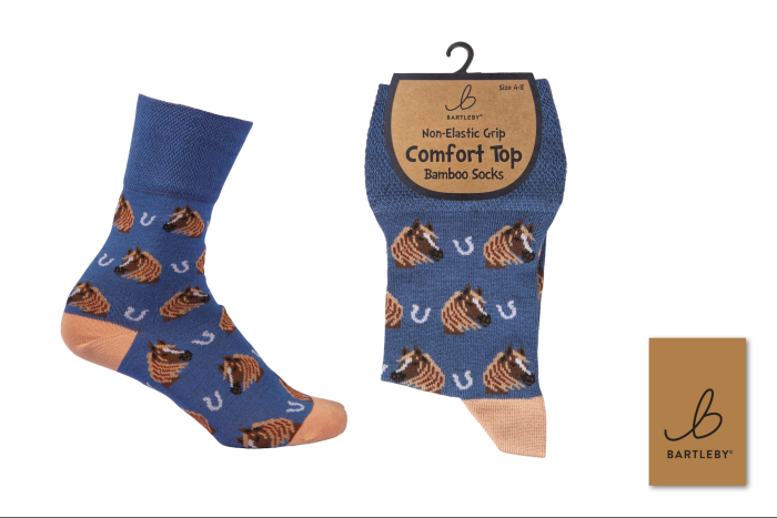 Ladies Bamboo Comfort Top Socks - Country Horse