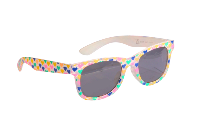 Girls Sunglasses, Heart Print