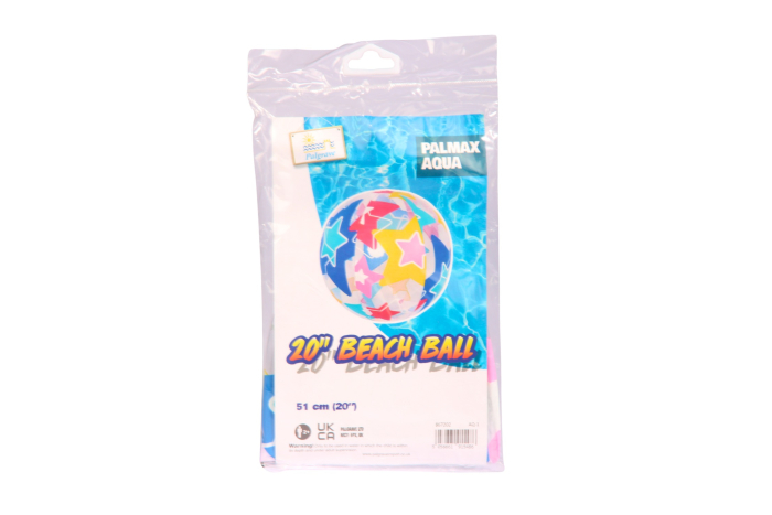 20" Beach Ball, Patterned.