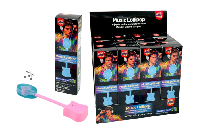 Blueberry Musical Lolly, In Display