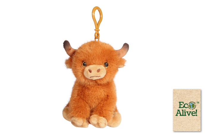 Soft Highland Cow Keyring