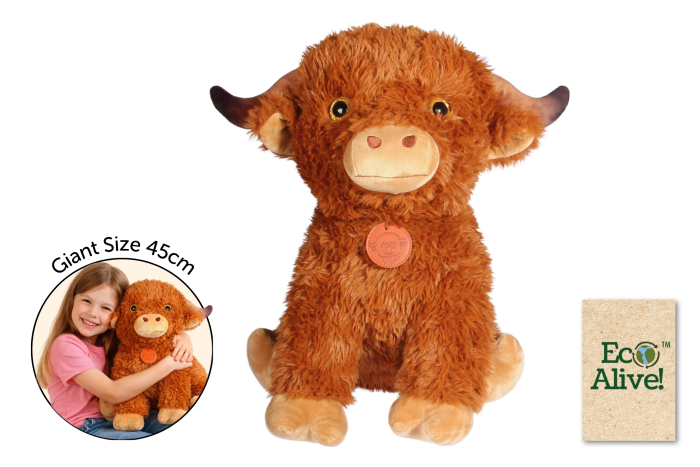 Giant Soft Highland Cow, 45cm