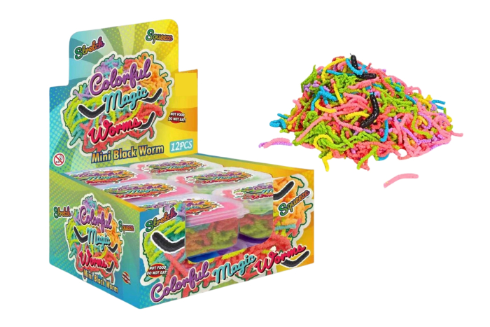 Magic Worm, Multi-Coloured - In Display