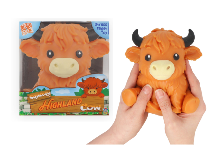 Giant Squeeze Highland Cow, Boxed