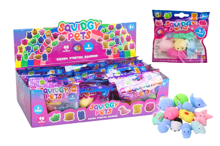 Squidgy Pets, Pack of 5 - In Display